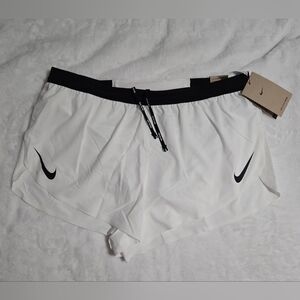 Nike AeroSwift Dri-FIT White ADV 2" Brief-Lined Running Shorts Men Large $90